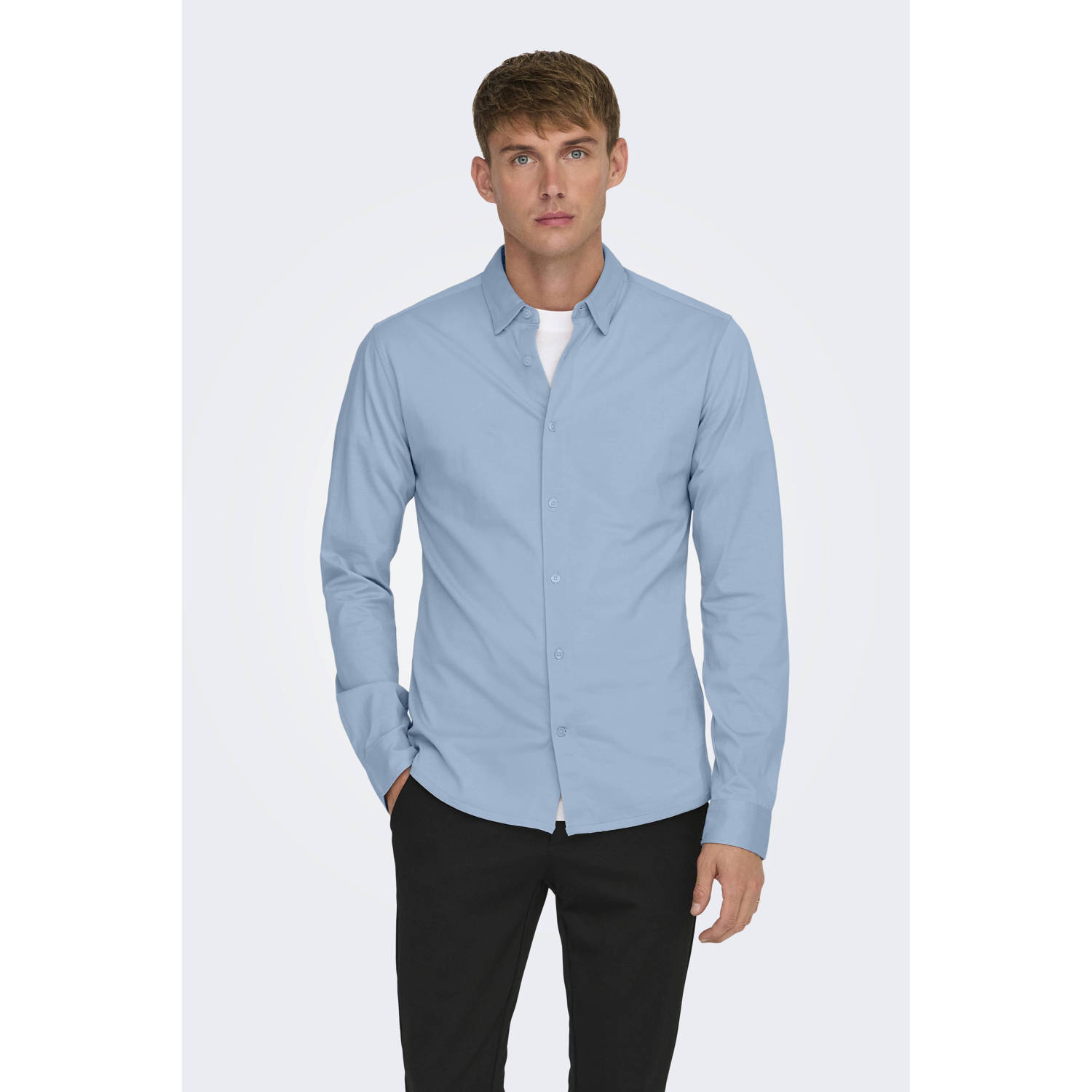 ONLY & SONS Overhemd met lange mouwen ONSROBIN B U LS STRETCH SHIRT NOOS