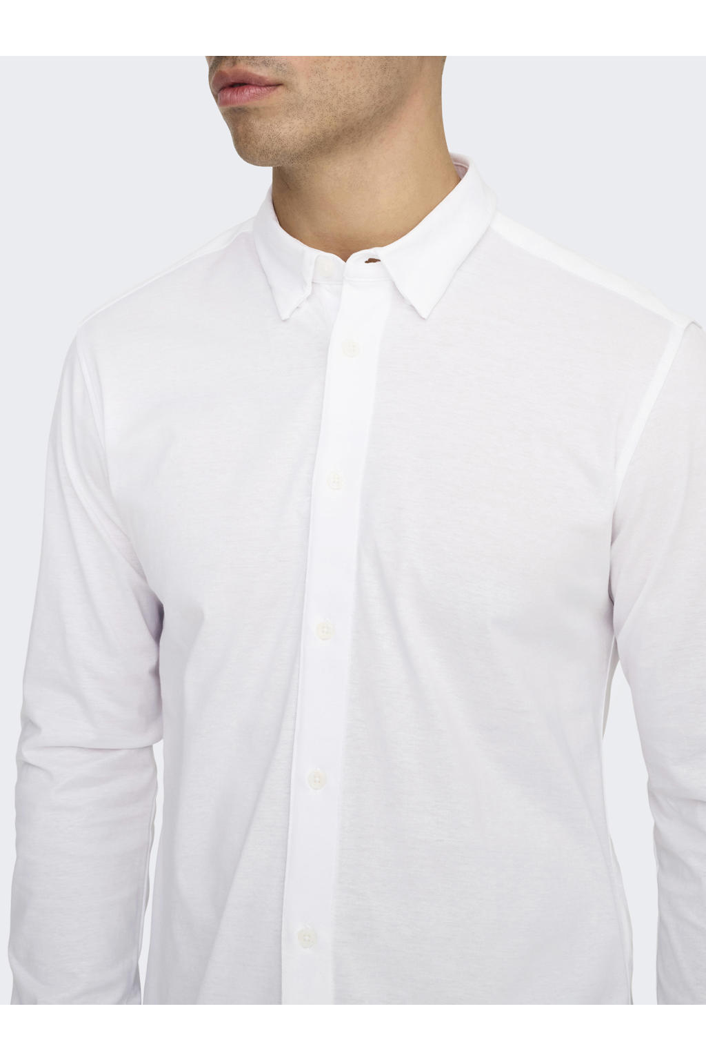ONLY & SONS zakelijk overhemd wit
