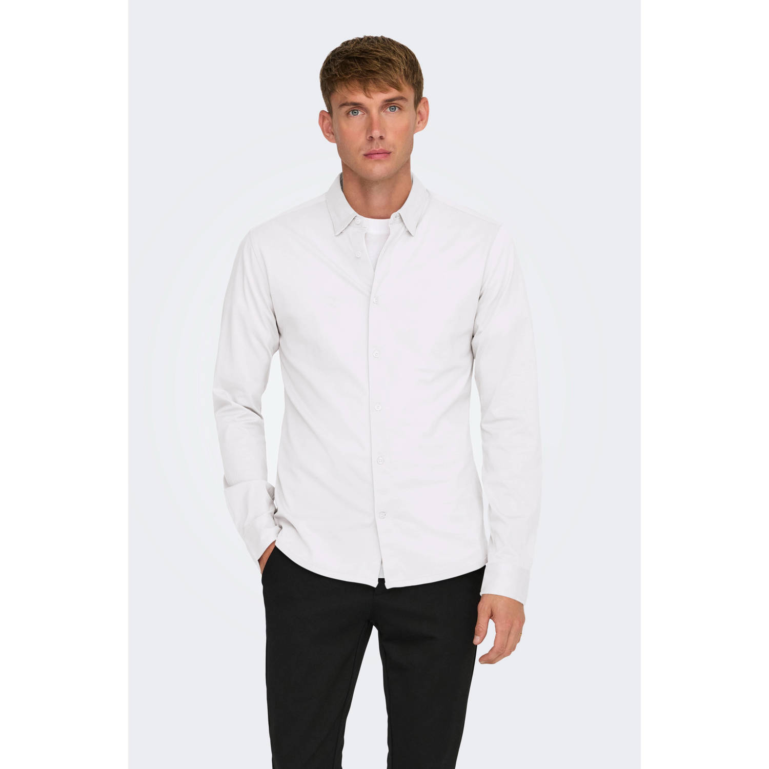 ONLY & SONS Overhemd met lange mouwen ONSROBIN B U LS STRETCH SHIRT NOOS