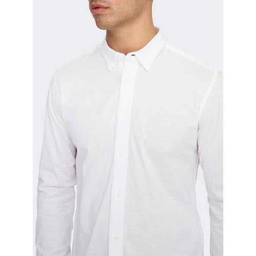 ONLY & SONS zakelijk overhemd wit afbeelding