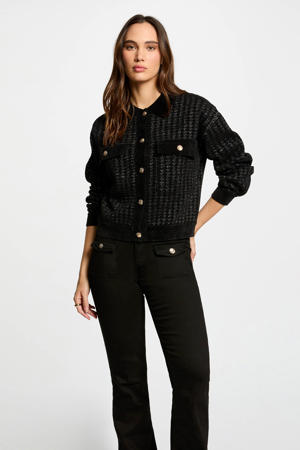 vest zwart/lurex