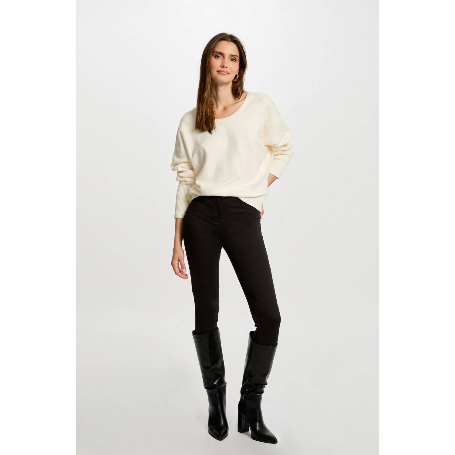 Morgan skinny broek zwart