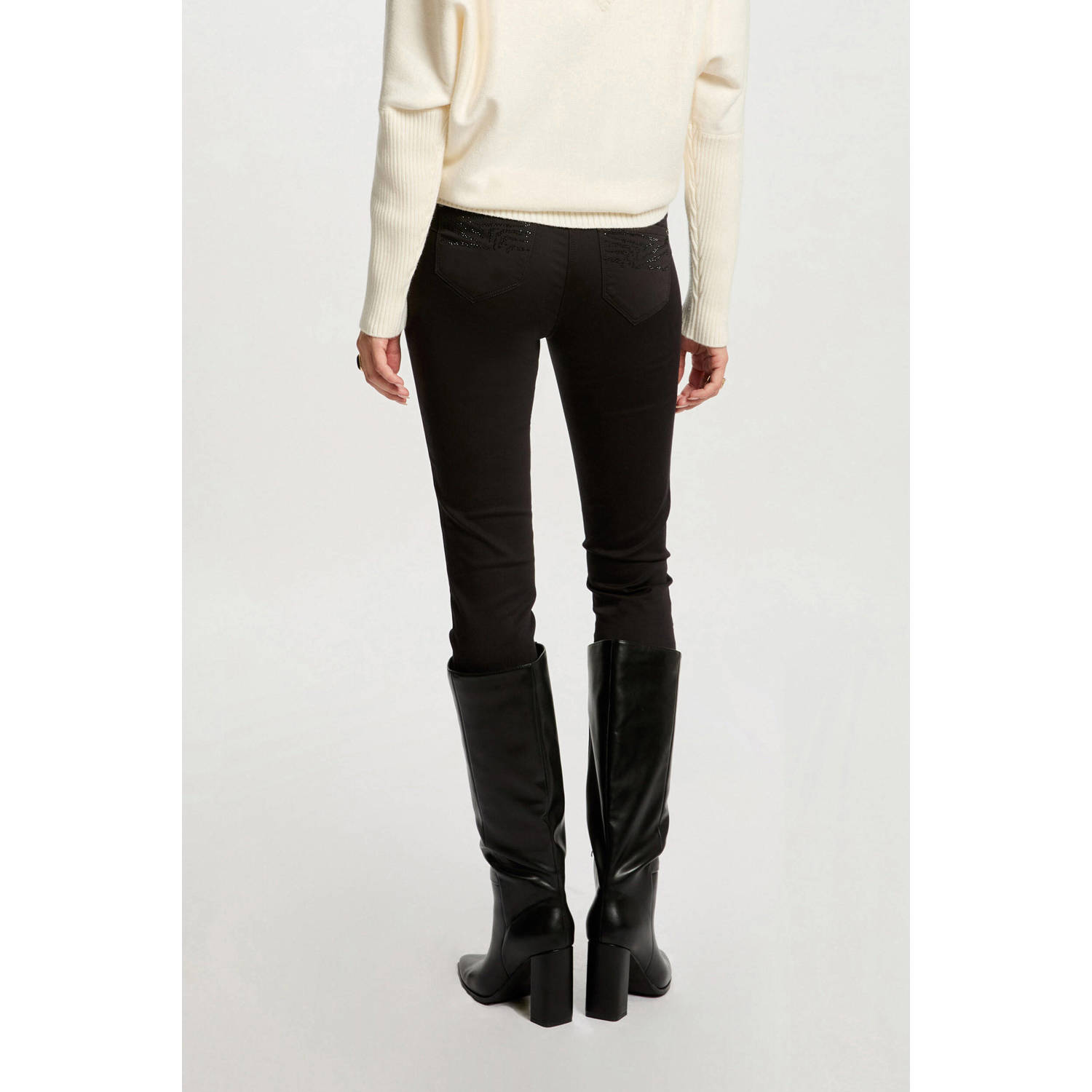 Morgan skinny broek zwart