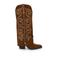 Sacha suède cowboylaarzen met flap taupe