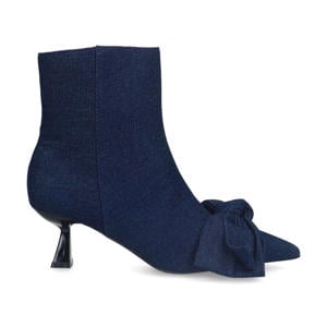 denim enkellaarzen blauw