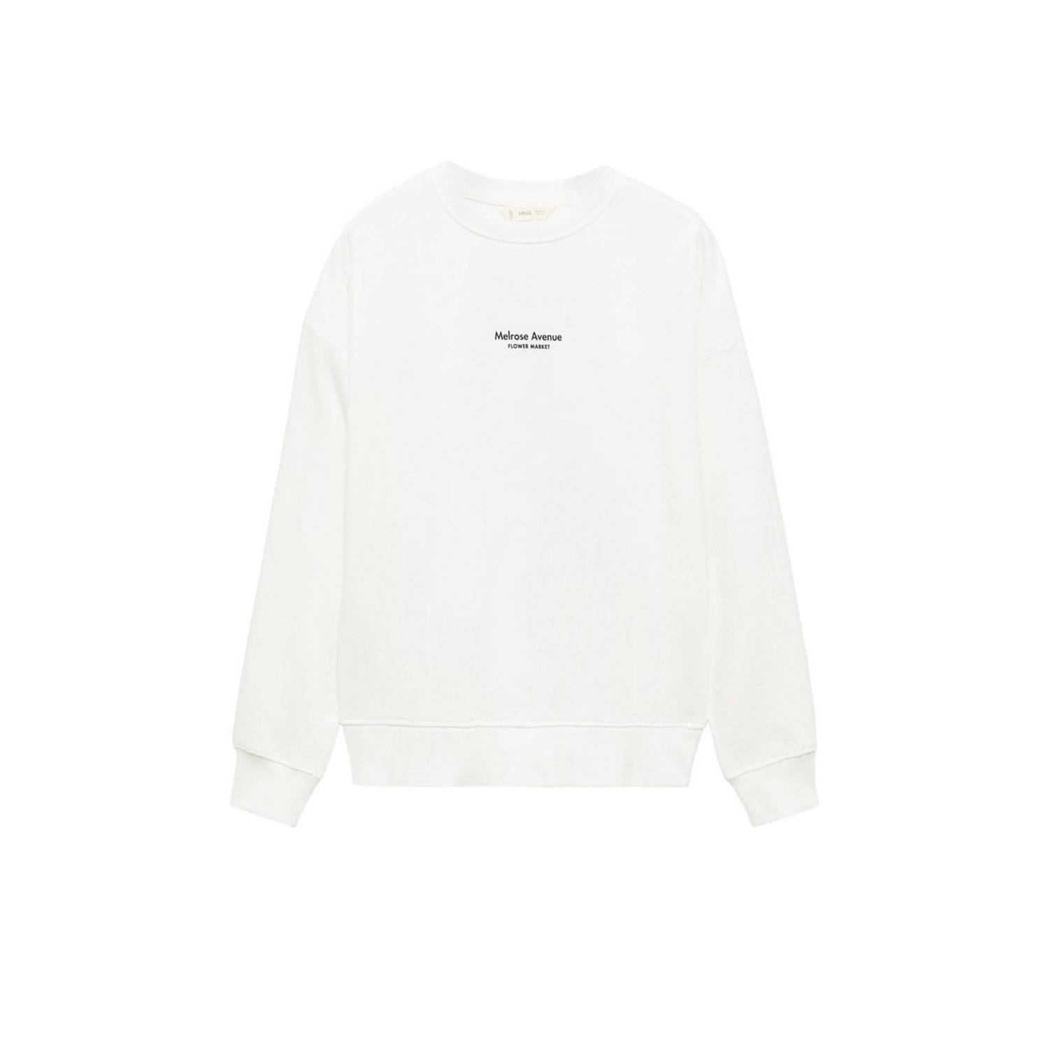 MANGO TEEN sweater met backprint naturel wit