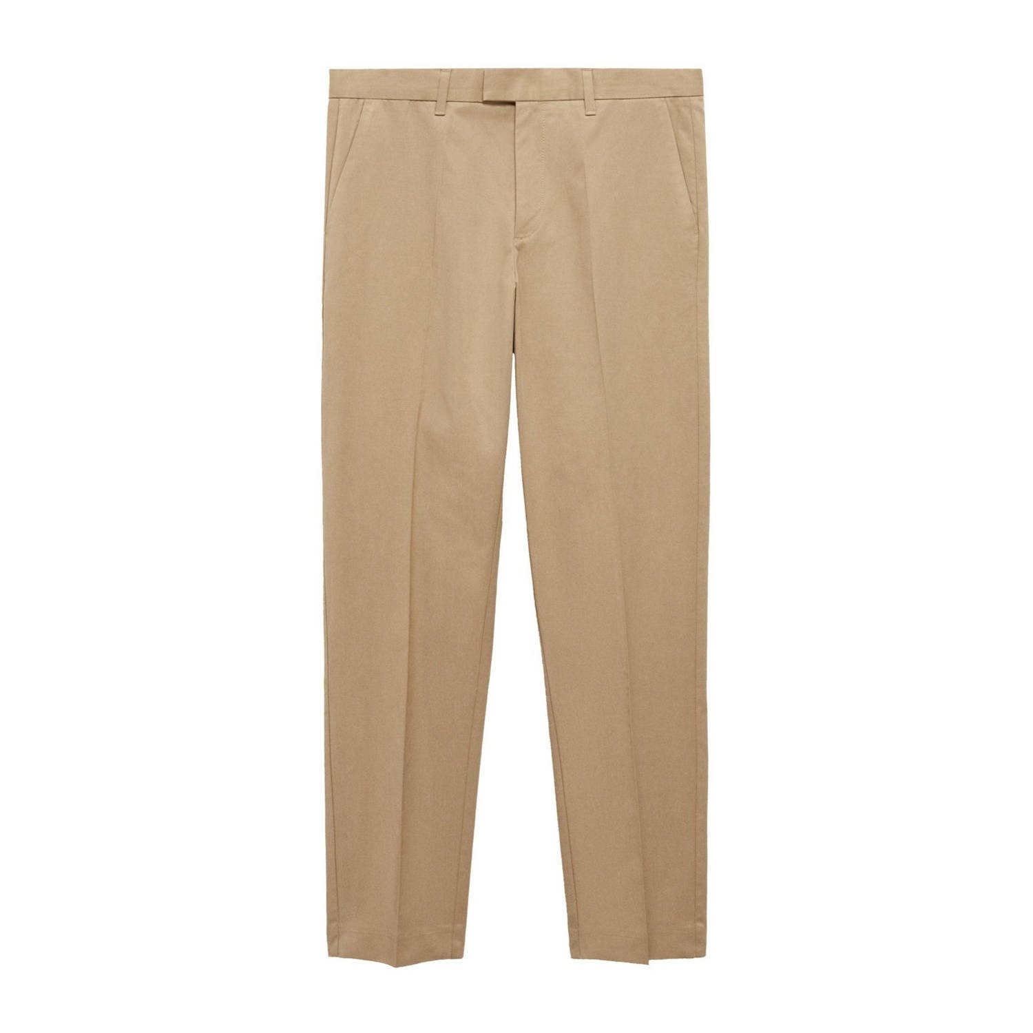 Mango Man regular fit pantalon lichtbeige