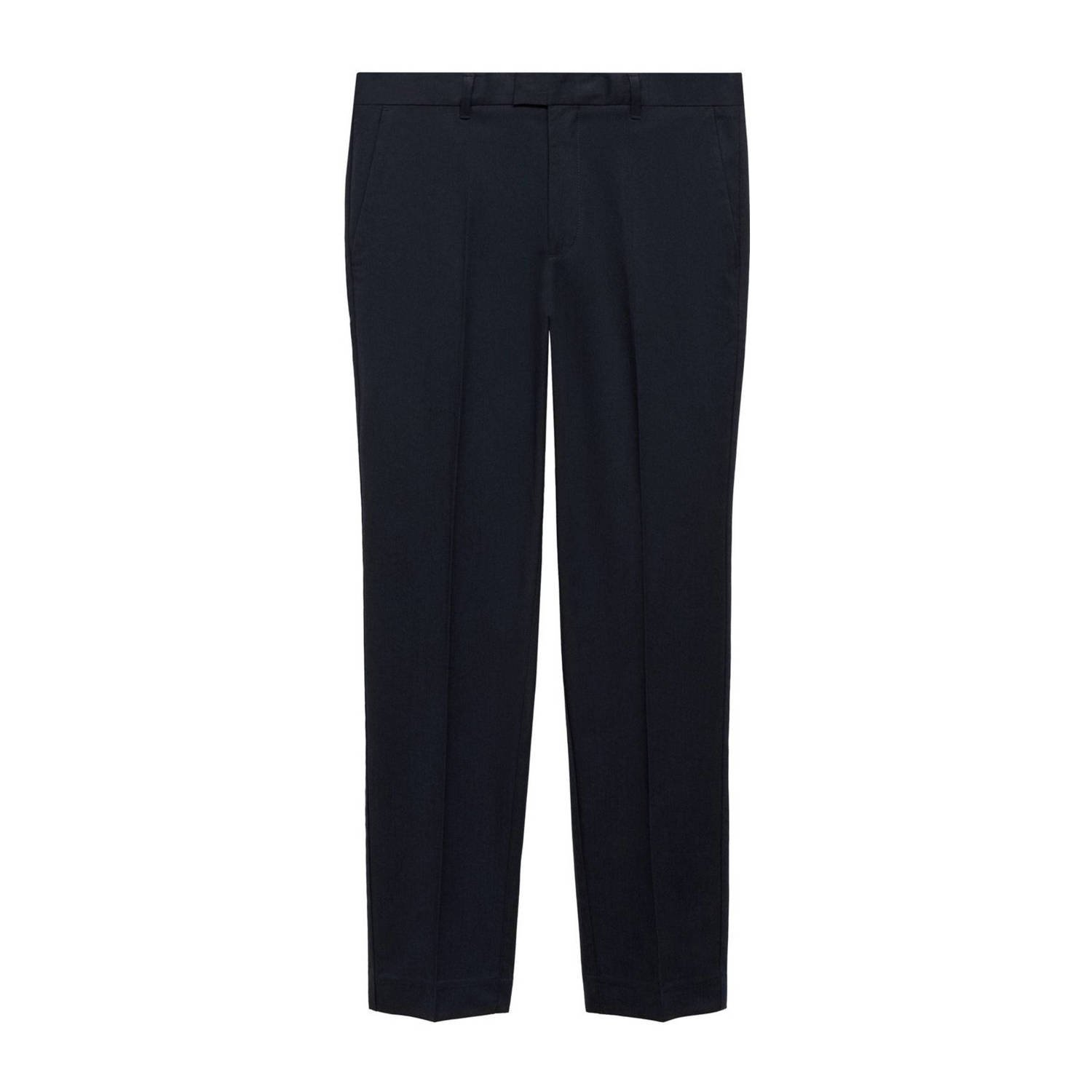 Mango Man regular fit pantalon donkerblauw