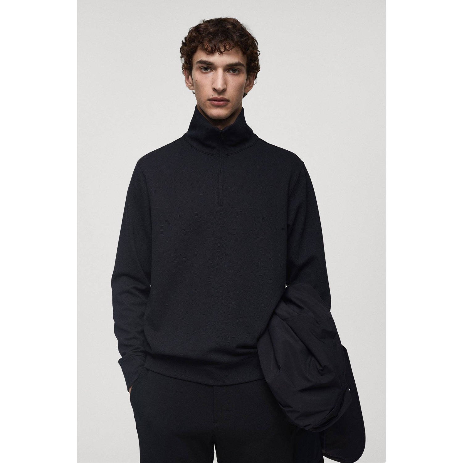 Mango Man sweater donkerblauw