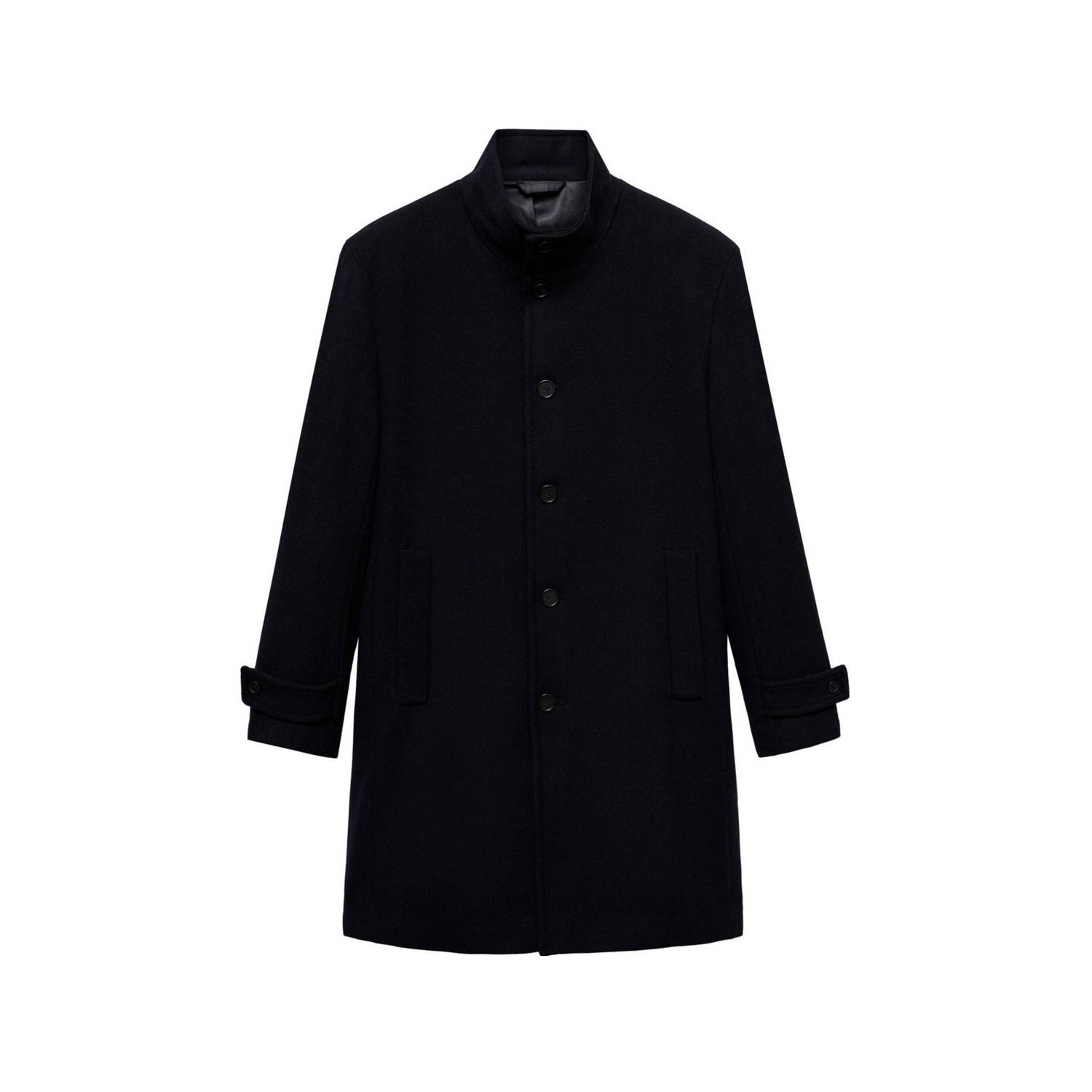 Mango Man trenchcoat donkerblauw