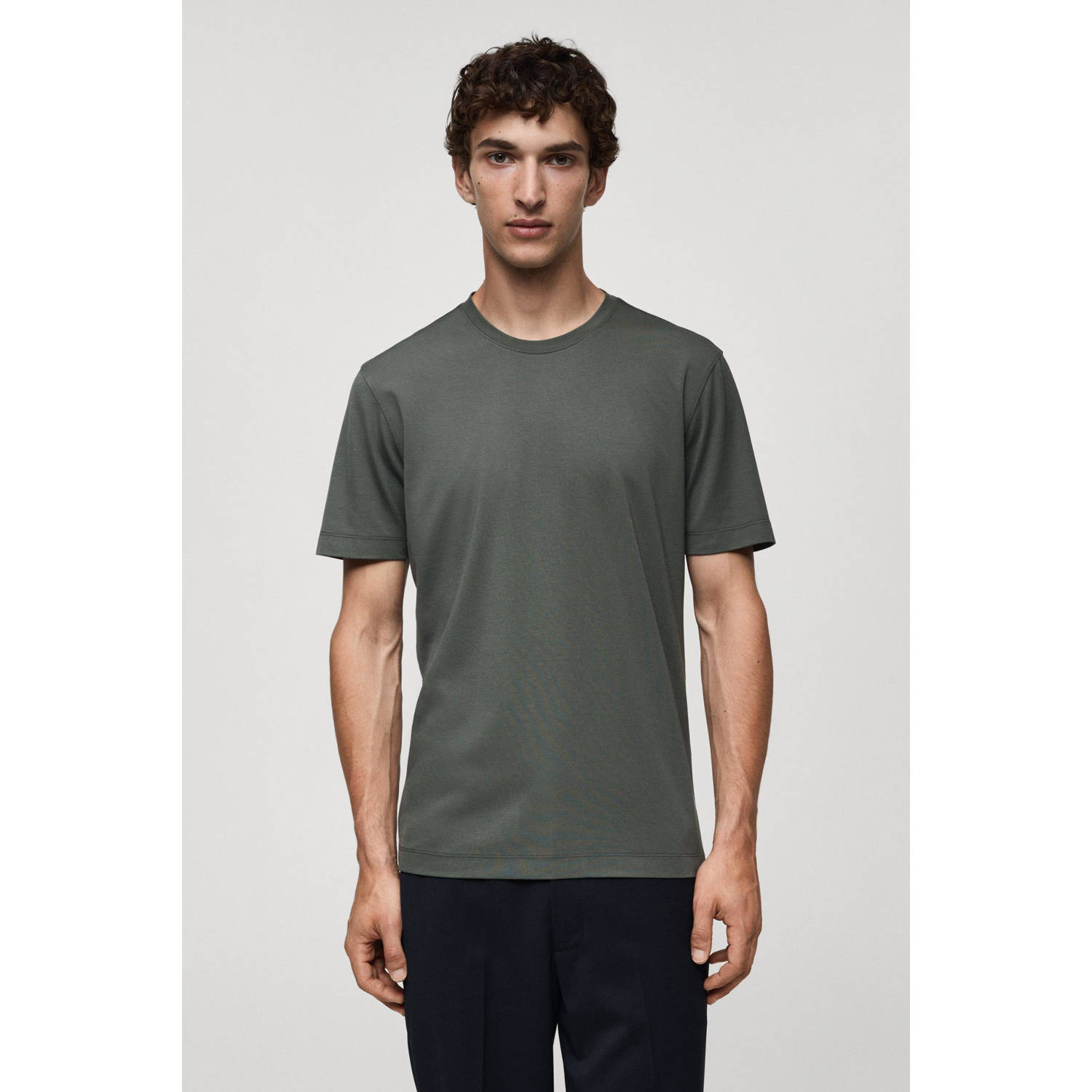 Mango Man T-shirt groen
