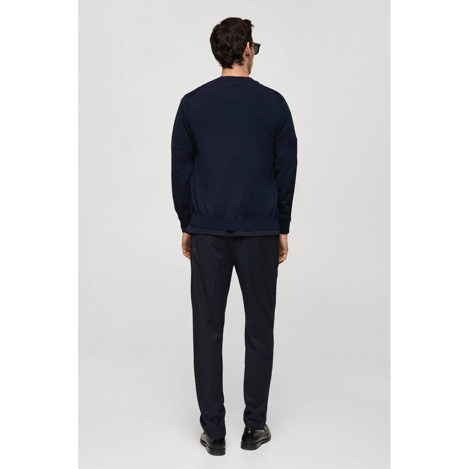 Mango Man wollen vest marine