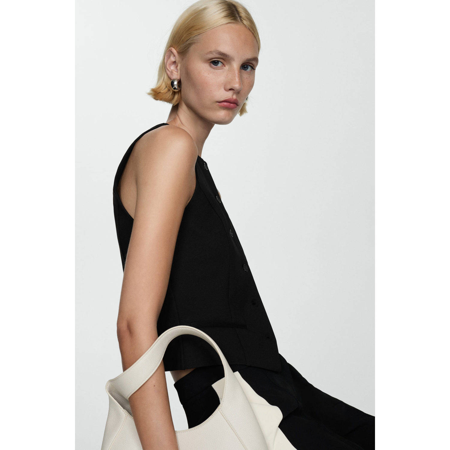 Mango gilet zwart