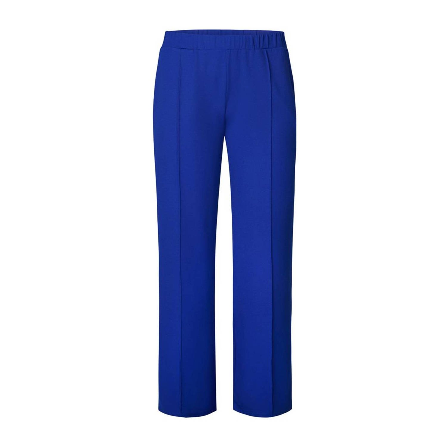 Miss Etam Plus wide leg broek blauw