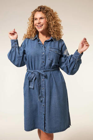 spijkerjurk Danielle medium blue denim