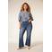 Miss Etam Plus flared jeans Jackie medium blue denim