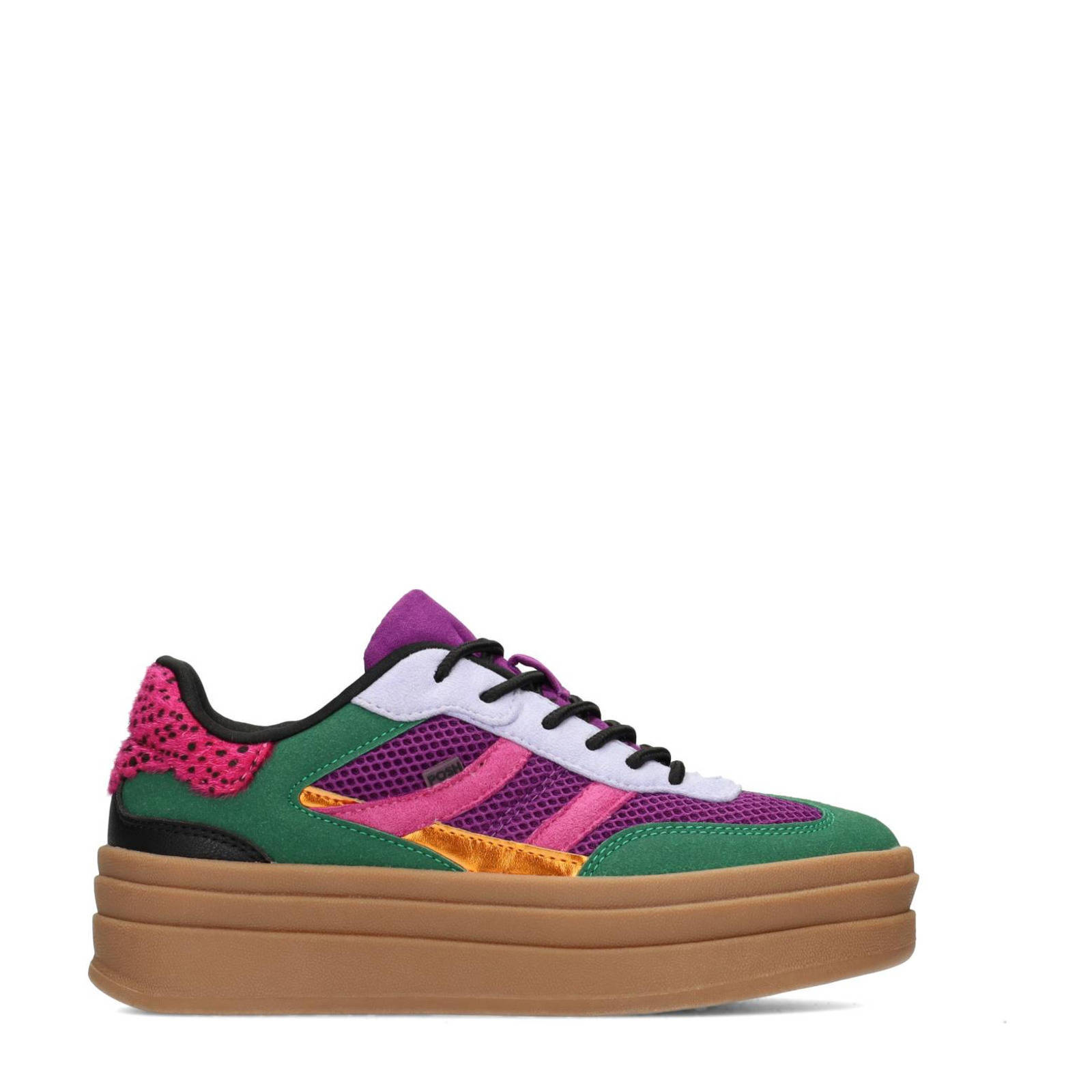 POSH by Poelman Bodie sneakers paars/groen | wehkamp