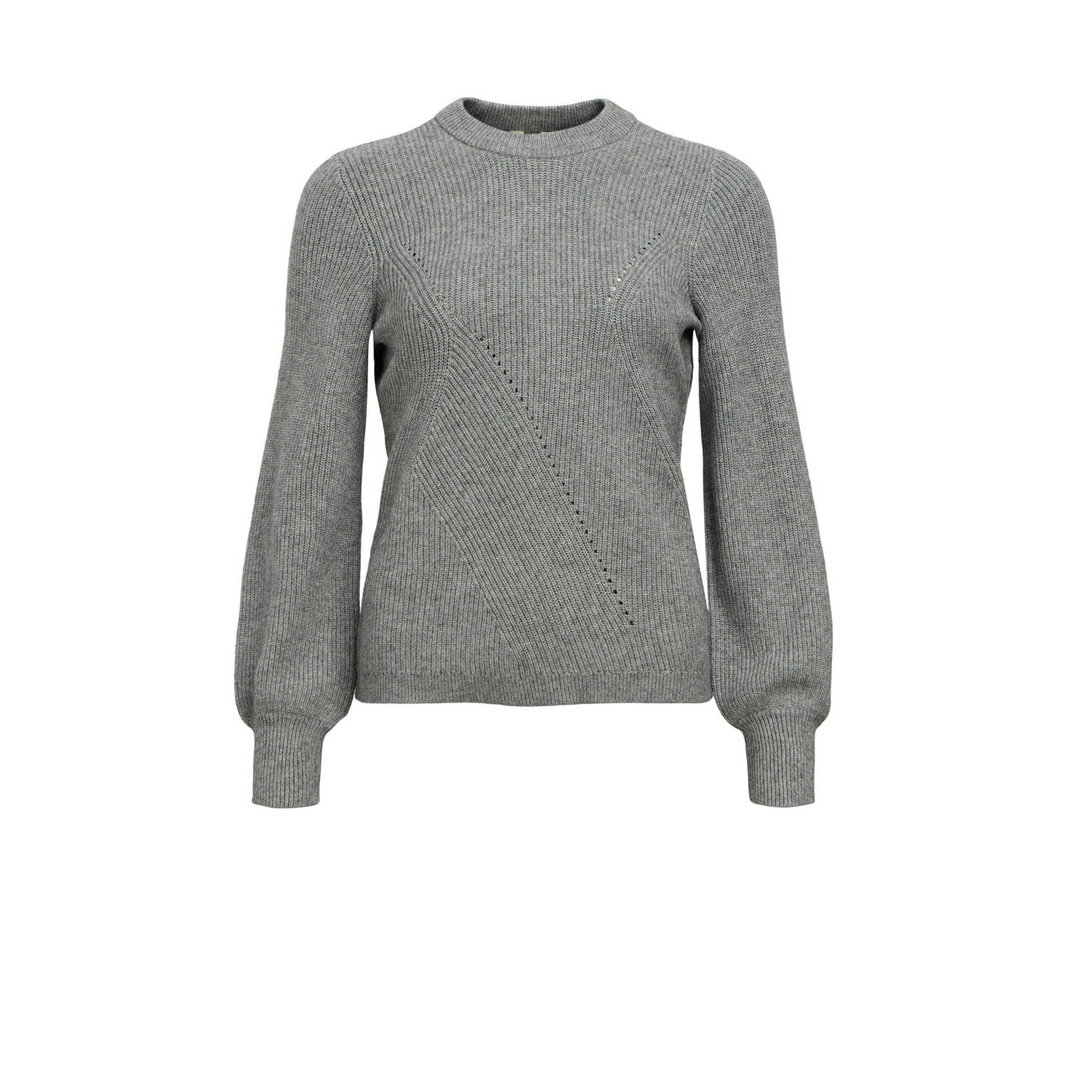 OBJECT Dames Truien & Vesten Objditte Re L s Knit Pullover Grijs