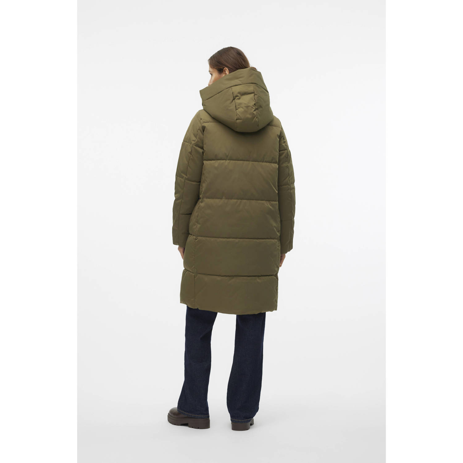 VERO MODA gewatteerde winterjas VMSTELLA donkergroen