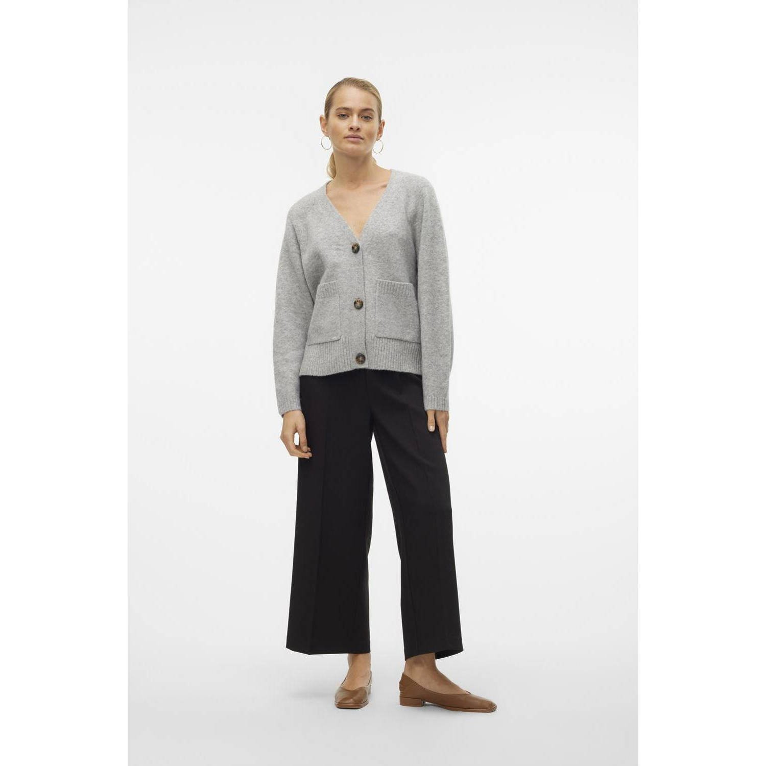 VERO MODA vest VMBOOM grijs