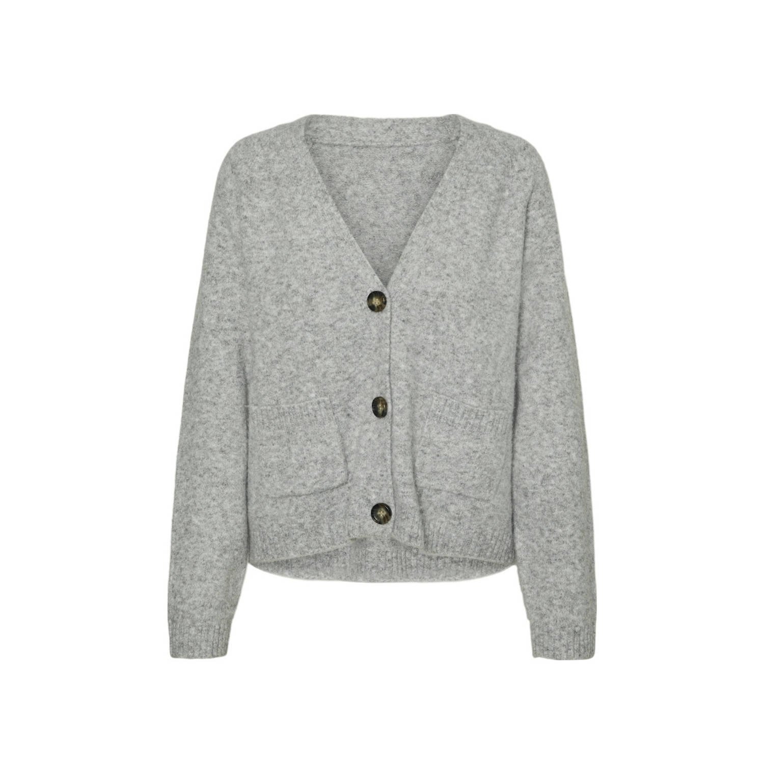 Vero Moda Vest VMBOOM LS V-NECK BUTTON CARDIGAN GA NOOS
