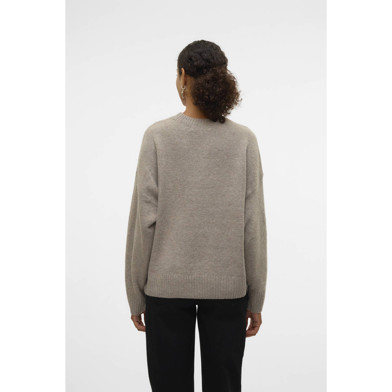 VERO MODA gebreide trui VMBOOM zand