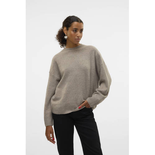 VERO MODA gebreide trui VMBOOM zand afbeelding