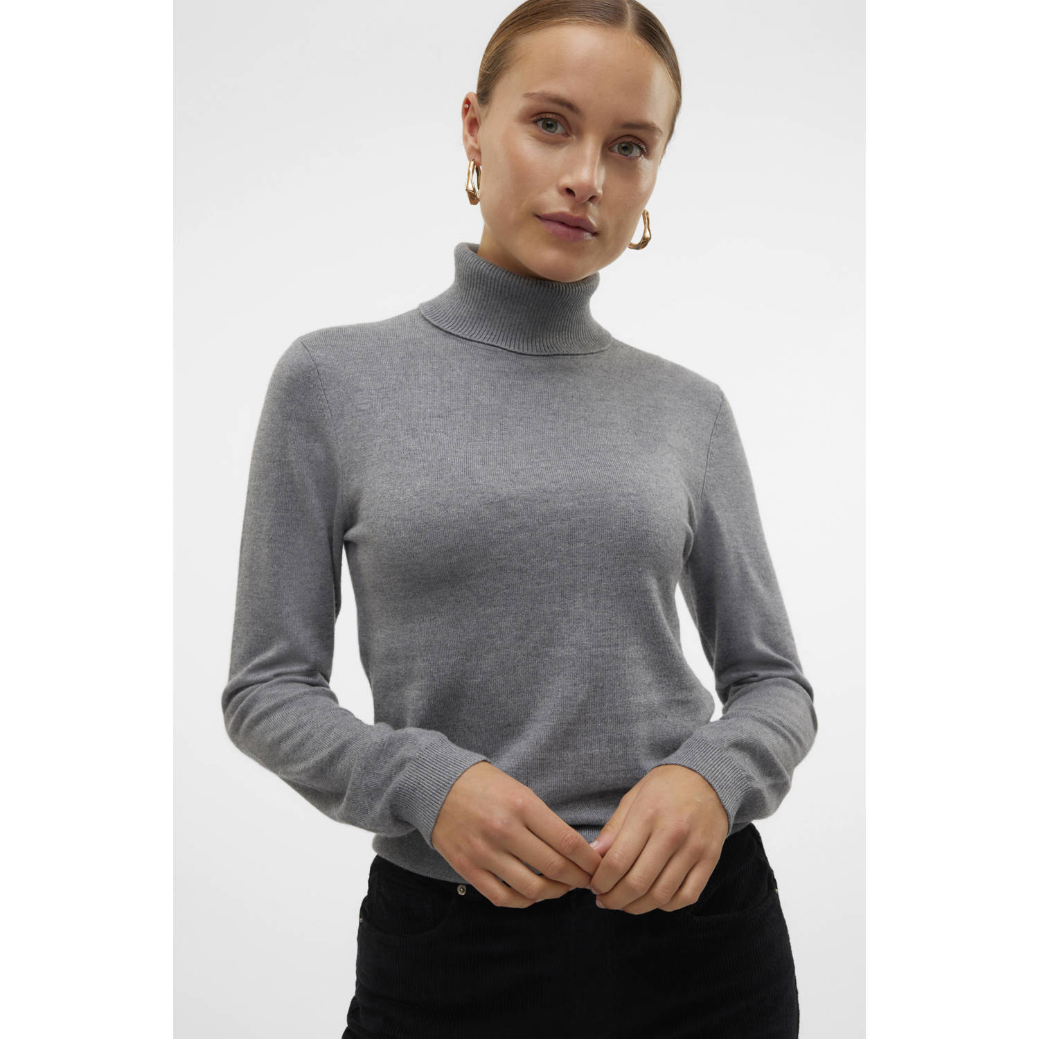 Vero Moda Gebreide trui VMIRIS LS ROLLNECK PULLOVER GA NOOS