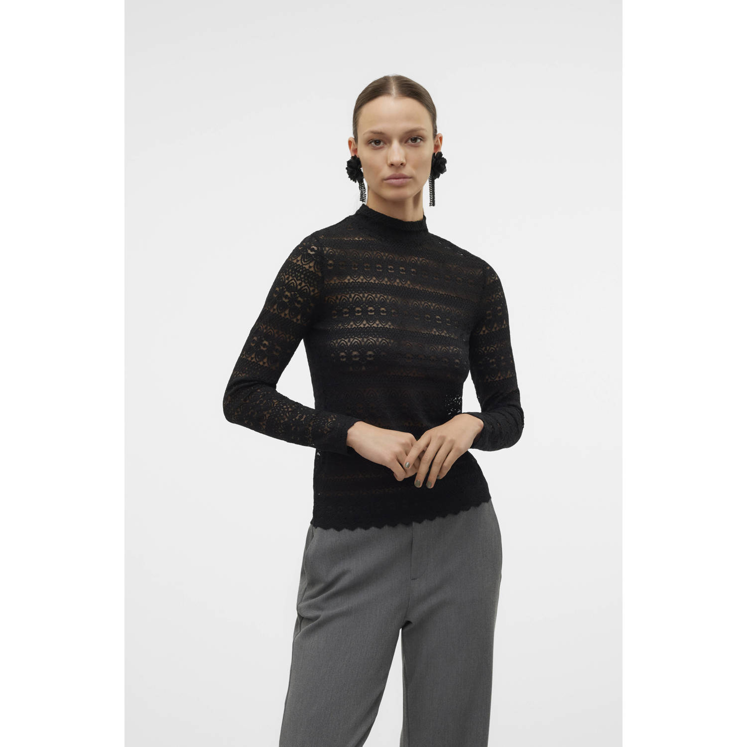 VERO MODA top VMZOE zwart