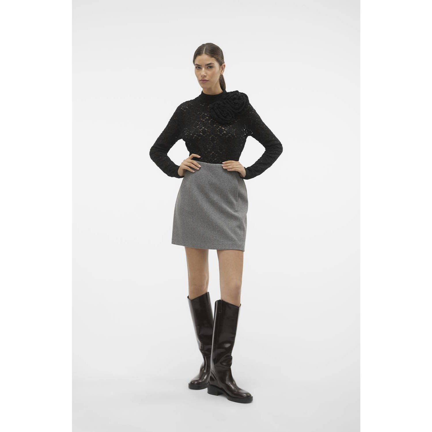 VERO MODA rok VMFORTUNEALLISON zilver