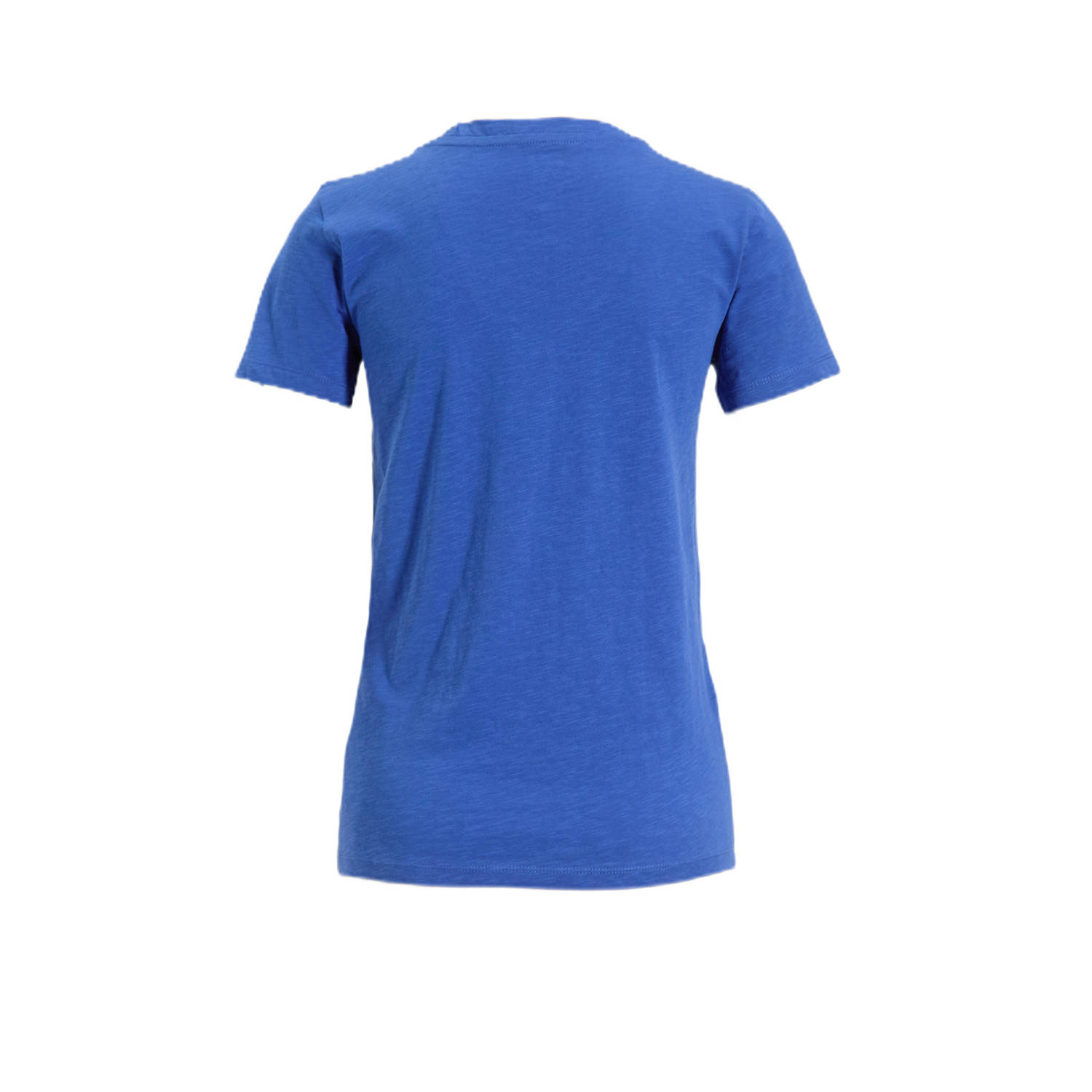 anytime T-shirt met V-hals blauw