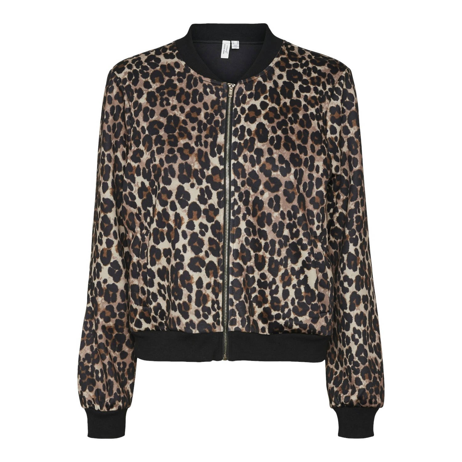 VERO MODA jasje VMVELMA met panterprint bruin zwart