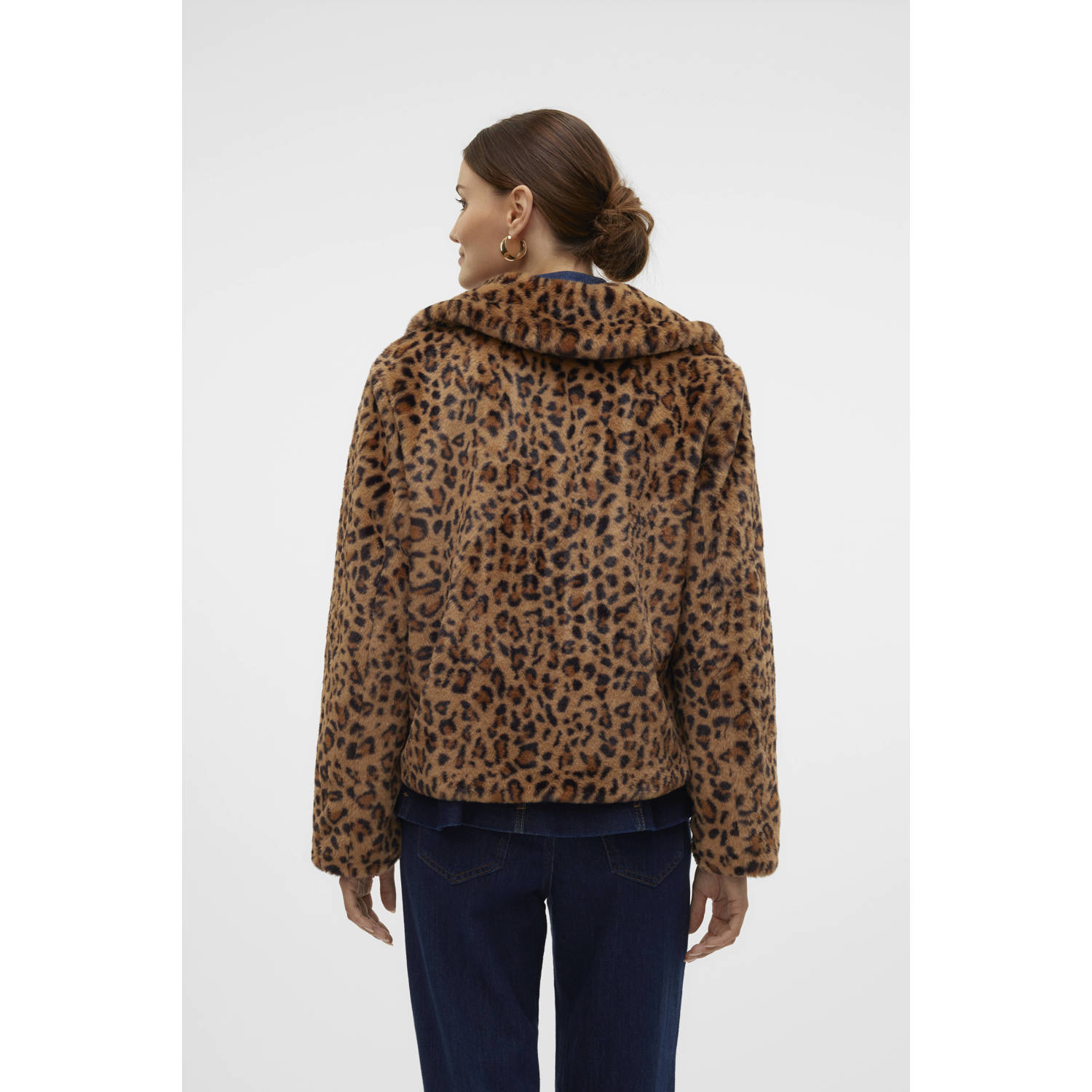VERO MODA jasje VMLISSY met panterprint bruin