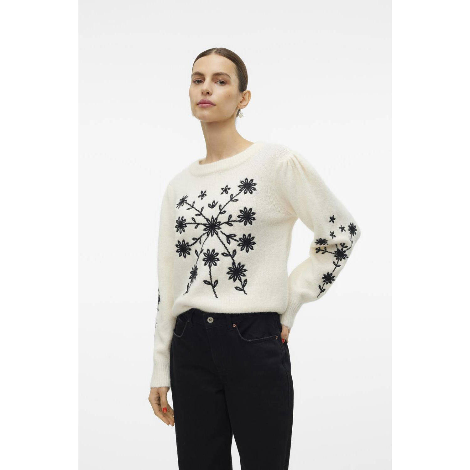 Vero moda Gaia O-neck Embroidery Pullover