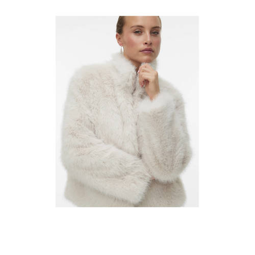 VERO MODA fake fur jas VMMONROE afbeelding