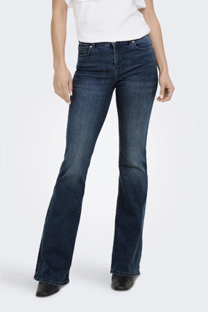 flared jeans ONLLUSH dark blue denim: rinsewash