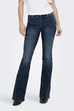 flared jeans ONLLUSH dark blue denim: rinsewash
