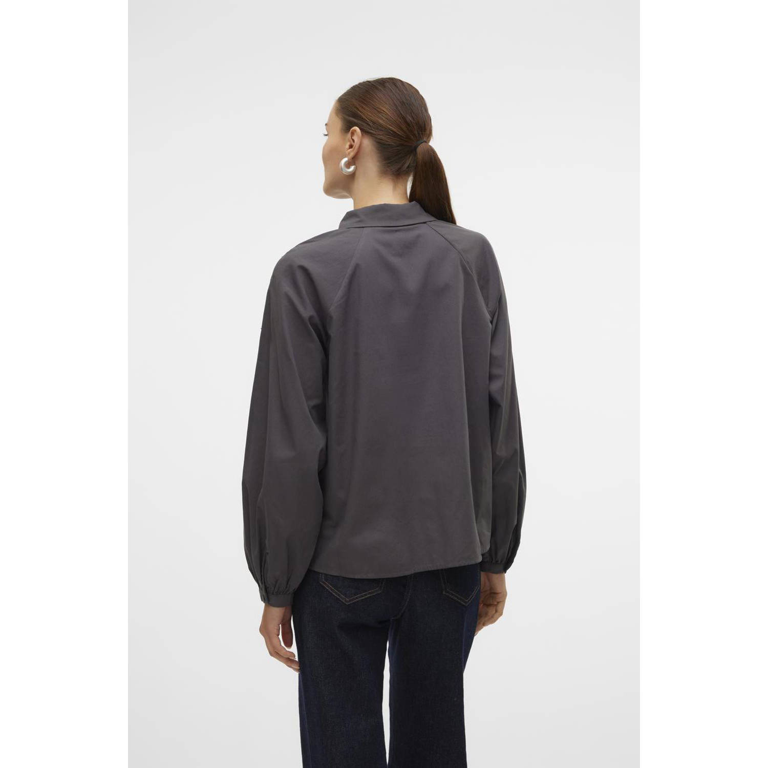 VERO MODA blouse VMCHRISTINE grijs