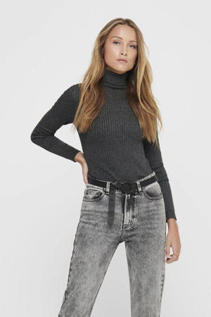 pullover trui grijs gebreid