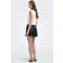ONLY coated regular fit short ONLTRICIA zwart