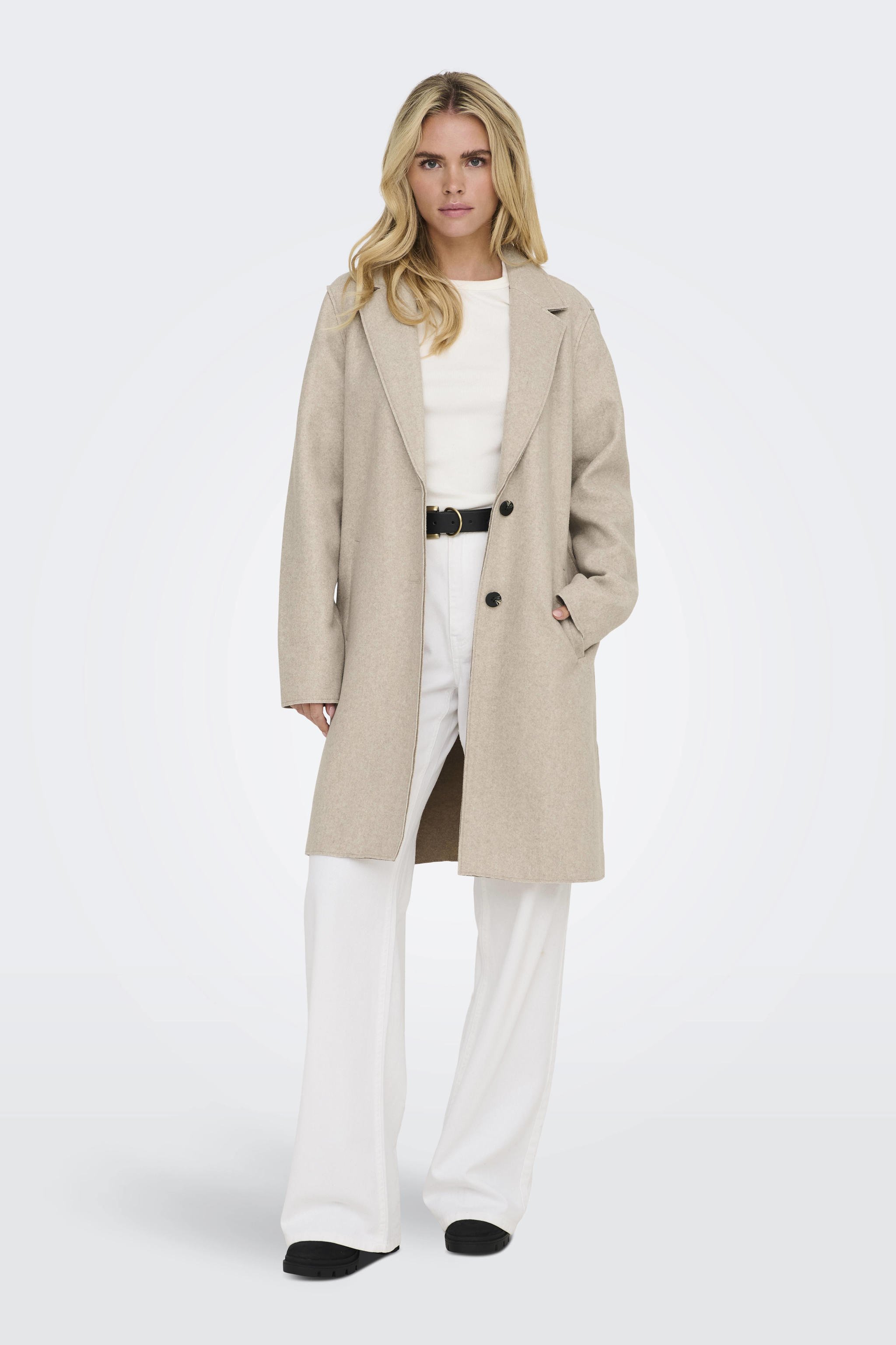 Giacca ONLY ONLCARRIE - Coat In Poliestere 100%, Fodera In Poliestere, Lavabile A 40°C - Foto 3