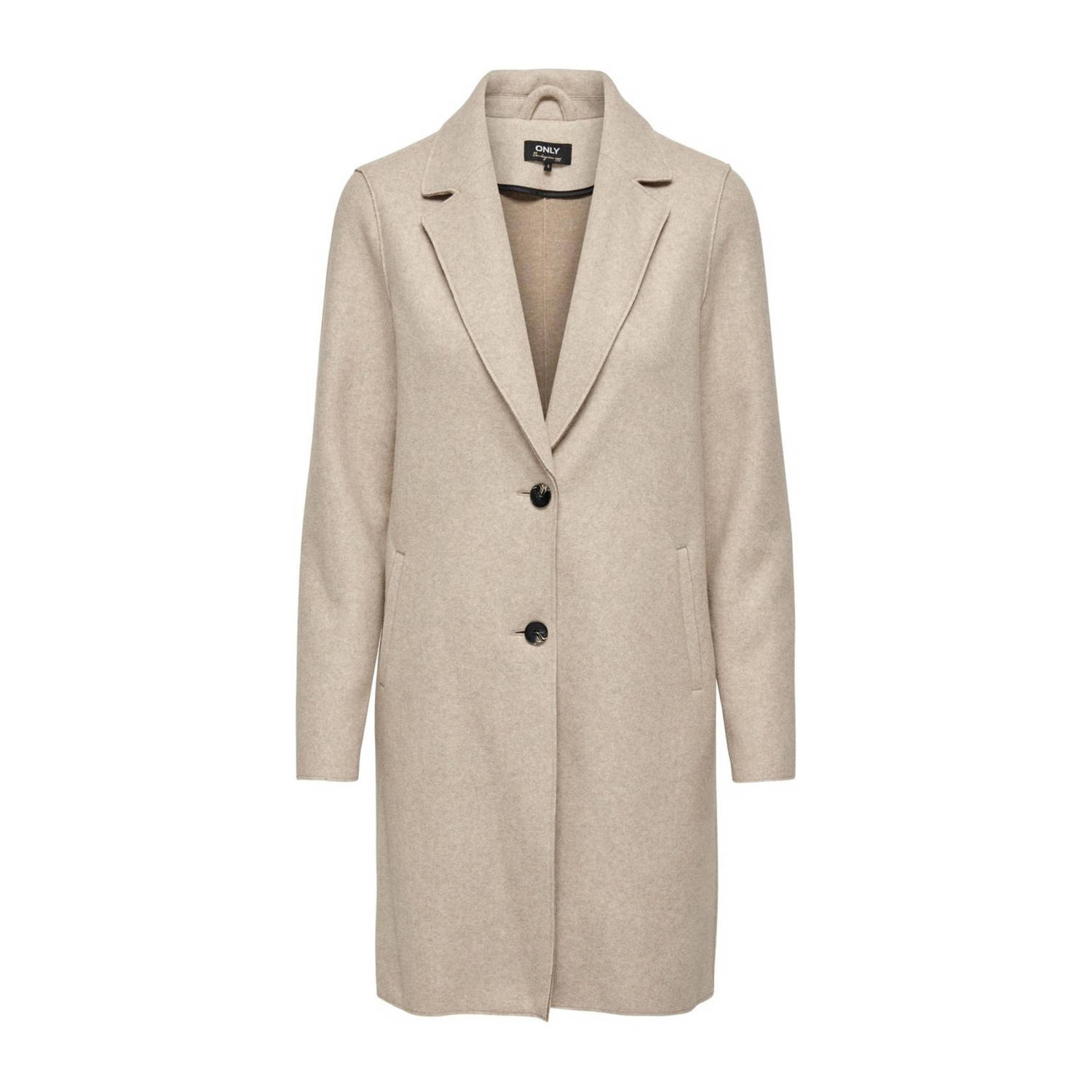 Only Regular fit lange jas met reverskraag model 'CARRIE'