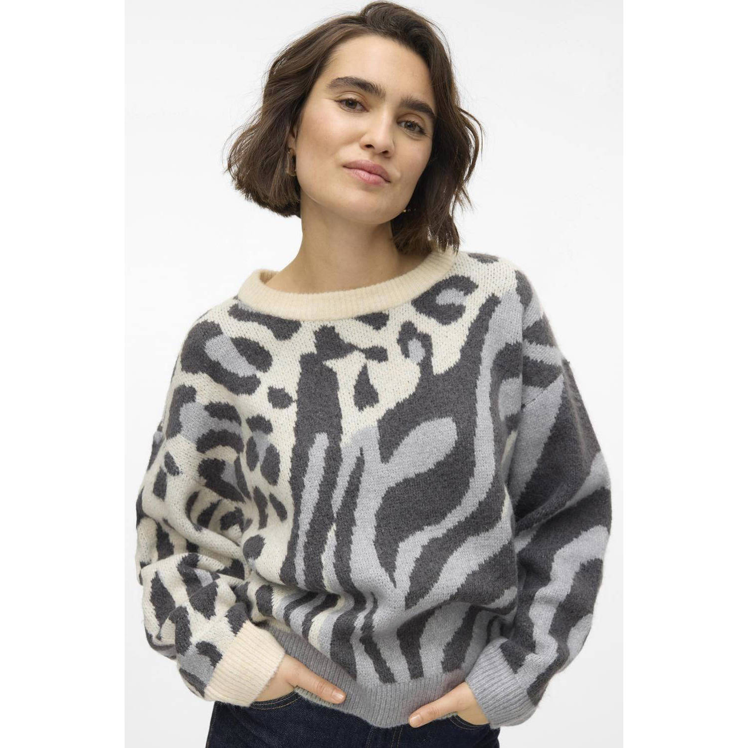 Vero Moda Pullover met ronde hals model 'KAI'