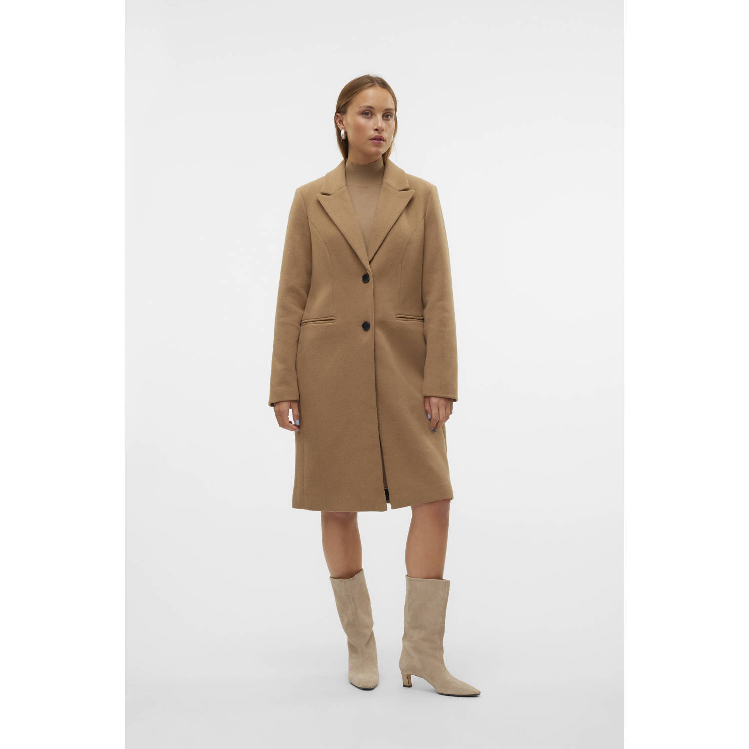 Vero Moda Lange jas met reverskraag model 'BLAZA'