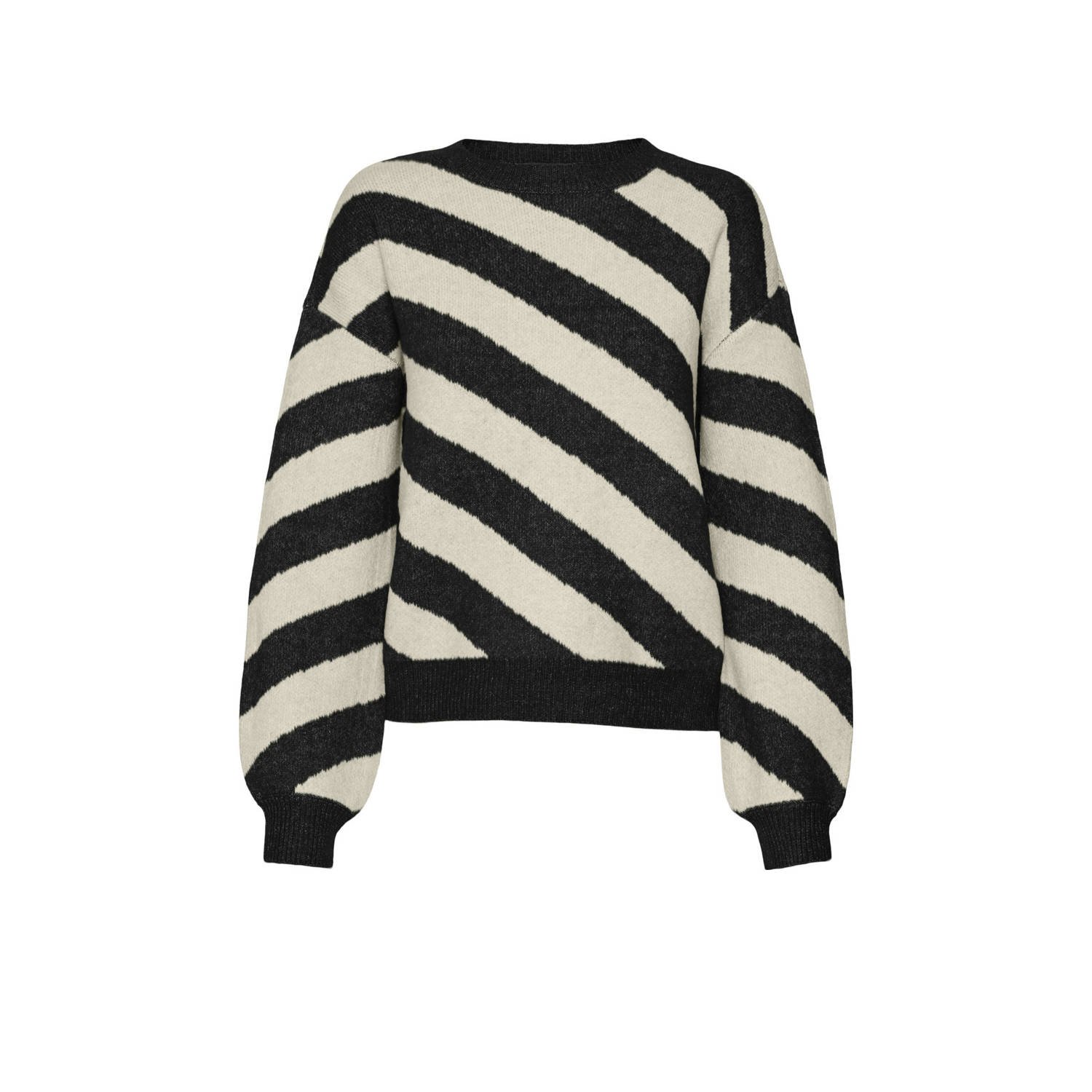 Vero Moda Gebreide pullover met diagonale streepmotief model 'LARA'