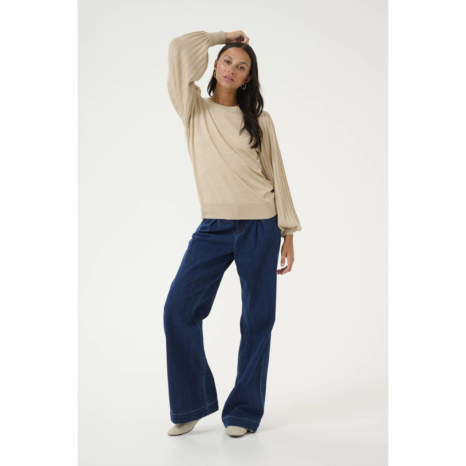 Kaffe pullover Kalone beige