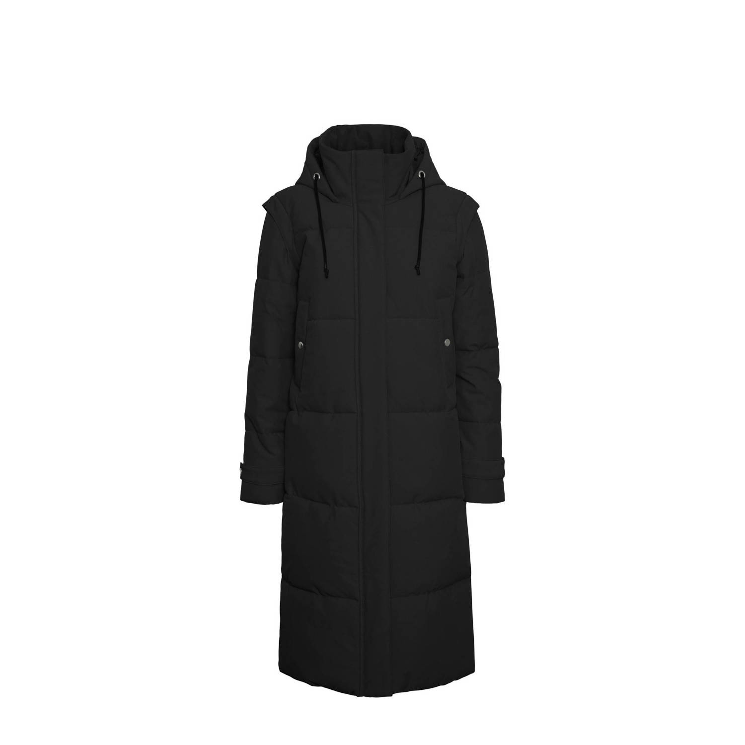 Vero Moda Lange Jas met Margaret Stijl Black Dames