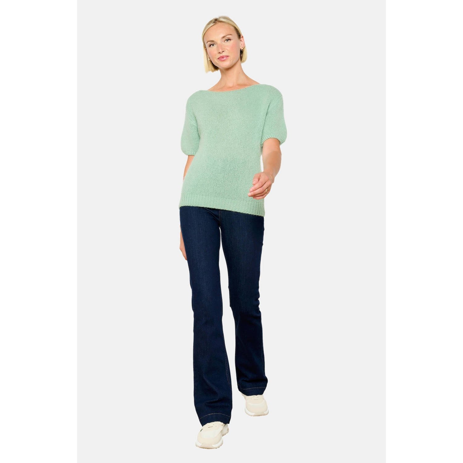 LOLALIZA gebreide top mint green