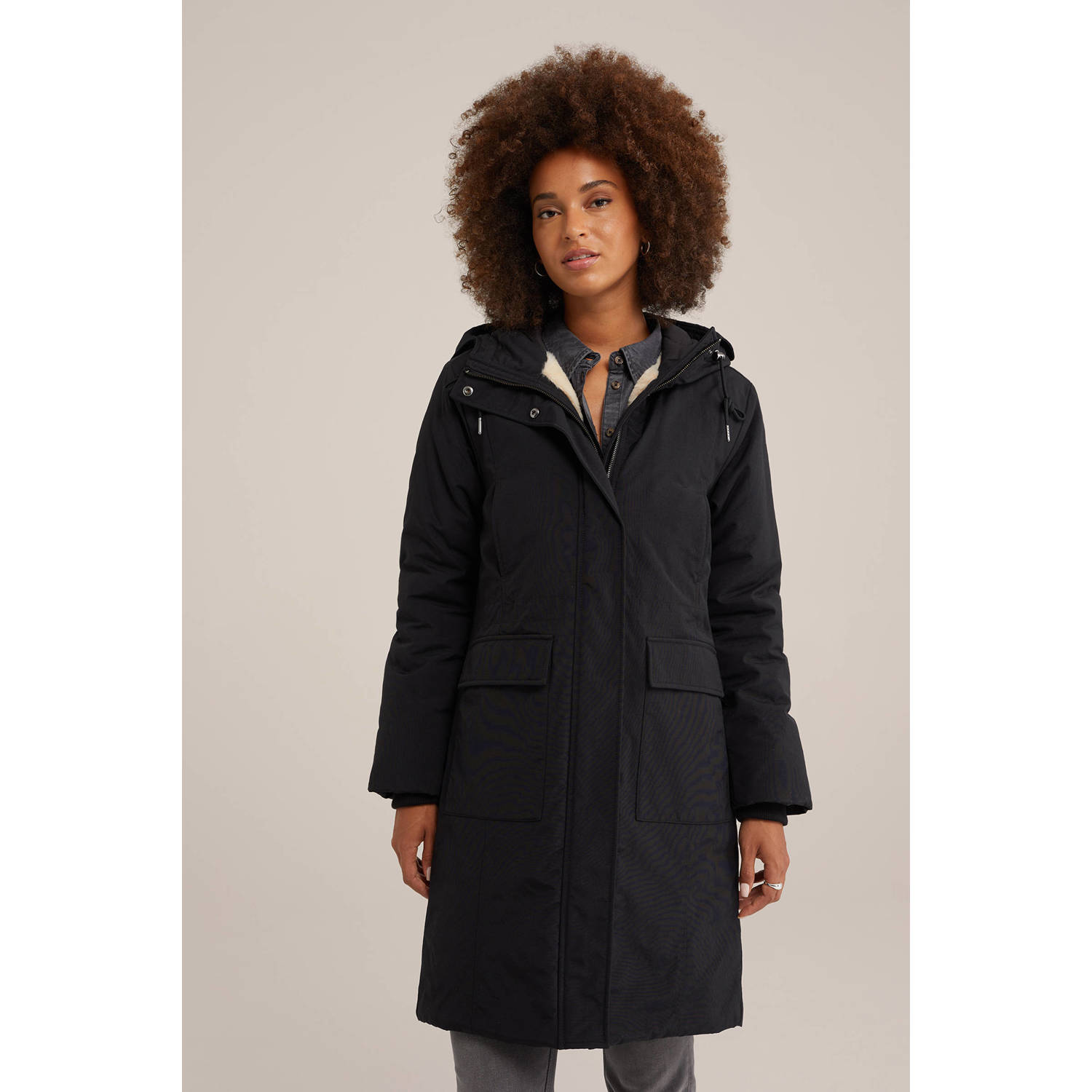 WE Fashion jas zwart