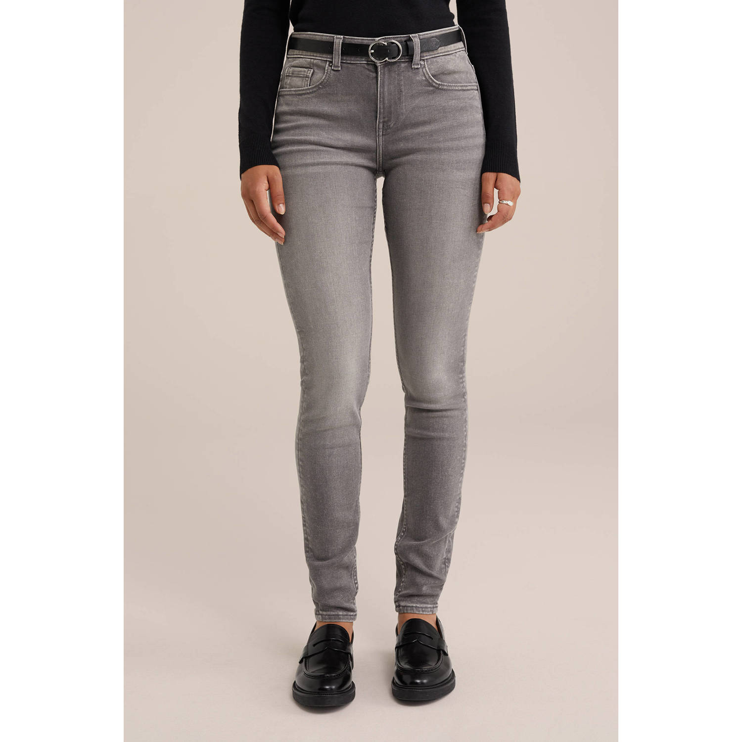 WE Fashion Blue Ridge skinny jeans grey denim